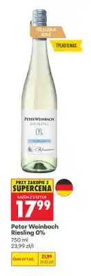Biedronka Wino bezalkoholowe Peter Weinbach Riesling oferta