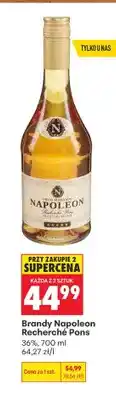 Biedronka Brandy Napoleon Recherché Pons oferta