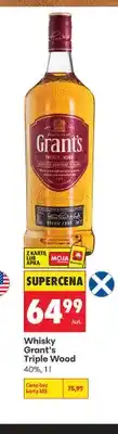 Biedronka Whisky Grant's Triple Wood oferta