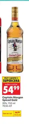 Biedronka Rum Captain Morgan Spiced Gold oferta