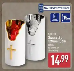ALDI Świeca LED szeroka 15 cm Subito oferta