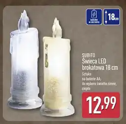 ALDI Świeca LED brokatowa 18 cm Subito oferta