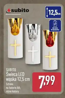 ALDI Świeca LED wąska 12,5 cm Subito oferta