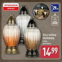ALDI Znicz szklany cieniowany oferta