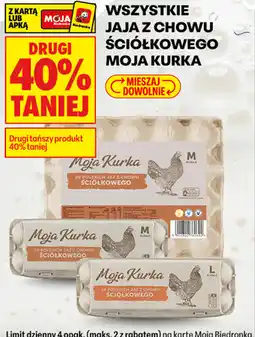 Biedronka Jaja z chowu ściółkowego Moja Kurka oferta