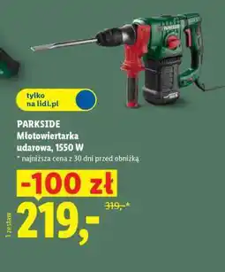 Lidl PARKSIDE Młotowiertarka udarowa, 1550 W oferta