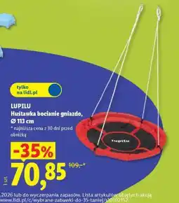 Lidl LUPILU Huśtawka bocianie gniazdo, Ø 113 cm oferta