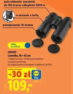 Lidl CRIVIT Lornetka, 10 × 42 cm oferta