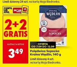 Biedronka Polędwica Sopocka Kraina Wędlin 140 g oferta