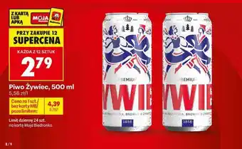 Biedronka piwo Żywiec 500 ml oferta
