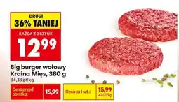 Biedronka Big burger wołowy Kraina Mięs, 380 g oferta