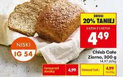 Biedronka Chleb cale ziarno 300 g oferta