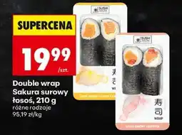 Biedronka Double wrap Sakura surowy łosoś, 210 g oferta