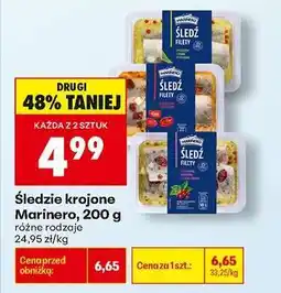 Biedronka Śledzie krojone Marinero 200 g oferta
