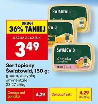 Biedronka Ser topiony Światowid, 150 g oferta