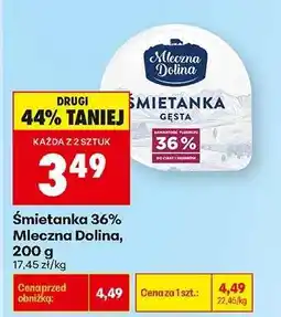 Biedronka Śmietanka 36% Mleczna Dolina, 200 g oferta