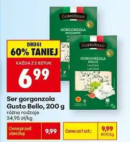 Biedronka Ser gorgonzola Gusto Bello, 200 g oferta