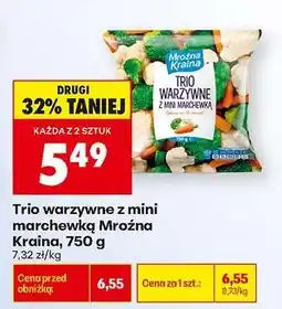 Biedronka Trio warzywne z mini marchewką Mroźna Kraina 750 g oferta