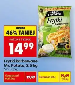 Biedronka Frytki karbowane Mr. Potato 2,5 kg oferta