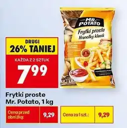 Biedronka Frytki proste Mr. Potato 1 kg oferta