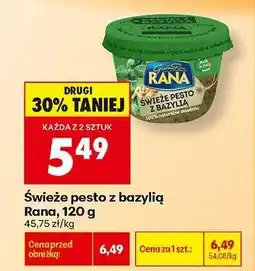 Biedronka Świeże pesto z bazylią Rana, 120 g oferta