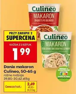Biedronka Danie makaron Culineo, 50-65 g oferta
