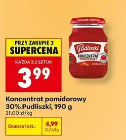 Biedronka Koncentrat pomidorowy 30% Pudliszki, 190 g oferta