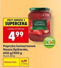 Biedronka Papryka konserwowa Nasza Spiżarnia, 650 g/300 g oferta