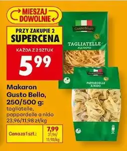 Biedronka Makaron Gusto Bello, 250/500 g oferta