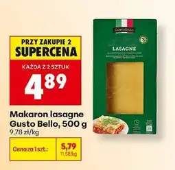 Biedronka Makaron lasagne Gusto Bello 500 g oferta