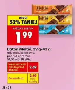 Biedronka Baton Meltié, 39 g-43 g oferta