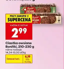 Biedronka Ciastka owsiane Bonitki, 210-230 g oferta