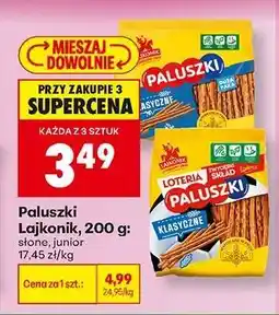 Biedronka Paluszki Lajkonik, 200 g oferta