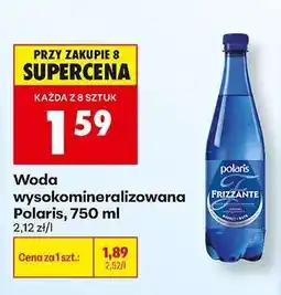 Biedronka Woda wysokomineralizowana Polaris, 750 ml oferta