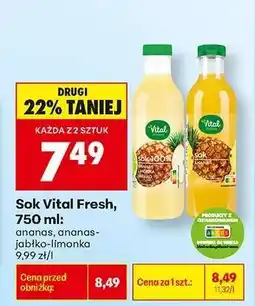 Biedronka Sok Vital Fresh, 750 ml oferta