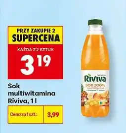 Biedronka Sok multiwitamina Riviva, 1l oferta