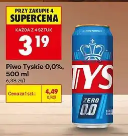 Biedronka Piwo Tyskie 0,0%, 500 ml oferta