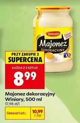 Biedronka Majonez dekoracyjny Winiary 500 ml oferta