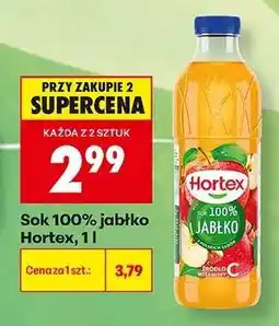 Biedronka Sok 100% jabłko Hortex, 1 l oferta
