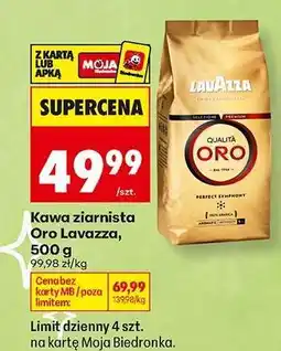 Biedronka Kawa ziarnista Oro Lavazza, 500 g oferta