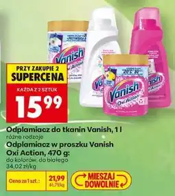Biedronka Odplamiacz do tkanin Vanish, 1l oferta