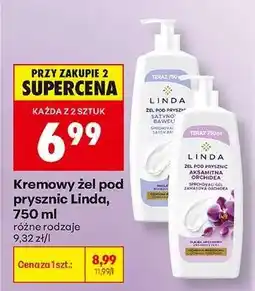 Biedronka Kremowy żel pod prysznic Linda, 750 ml oferta