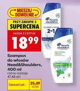Biedronka Szampon do włosów Head & Shoulders 400 ml oferta