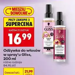 Biedronka Odżywka do włosów w spray'u Gliss, 200 ml oferta