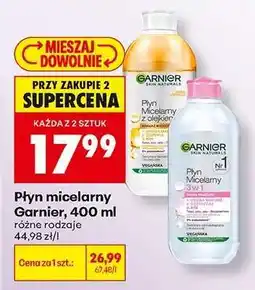 Biedronka Płyn micelarny Garnier 400 ml oferta
