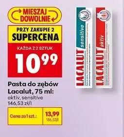 Biedronka Pasta do zębów Lacalut, 75 ml oferta