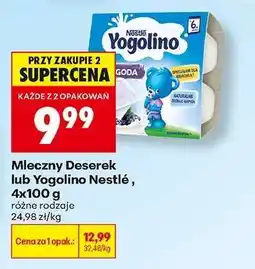 Biedronka Mleczny Deserek lub Yogolino Nestlé, 4x100 g oferta