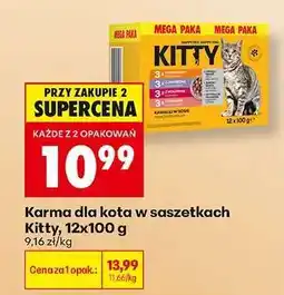 Biedronka Karma dla kota w saszetkach Kitty 12x100 g oferta