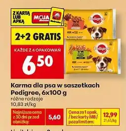 Biedronka Karma dla psa w saszetkach Pedigree, 6x100 g oferta