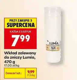 Biedronka Wkład zalewany do zniczy Lumia, 470 g oferta